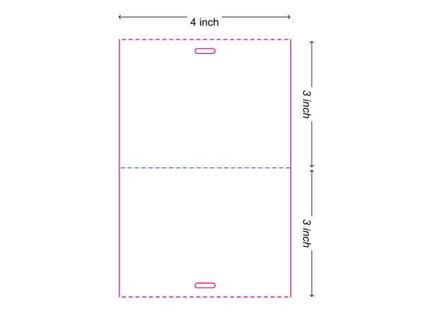 4" x 3" Direct Thermal Adhesive - Blank