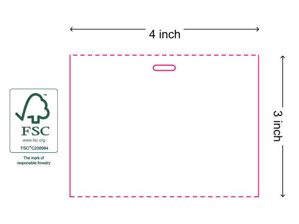4" x 3" Direct Thermal Card - Blank