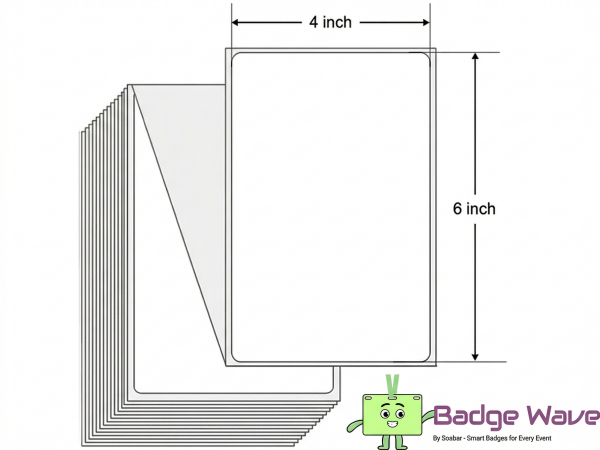 4" x 6" Direct Thermal Card - Blank